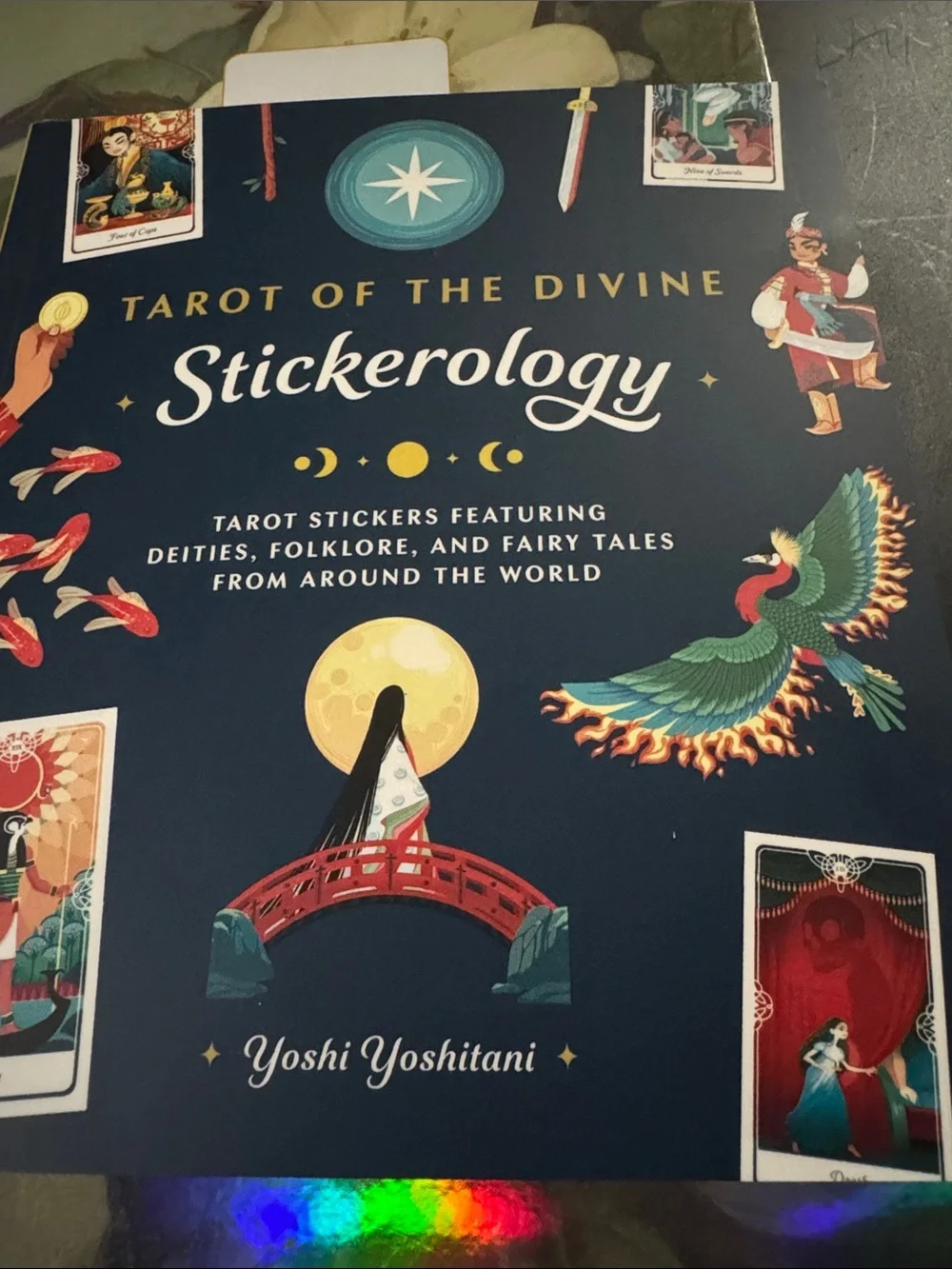 New Tarot of the Divine Stickerology Sticker Book - Navy Blue Cover
